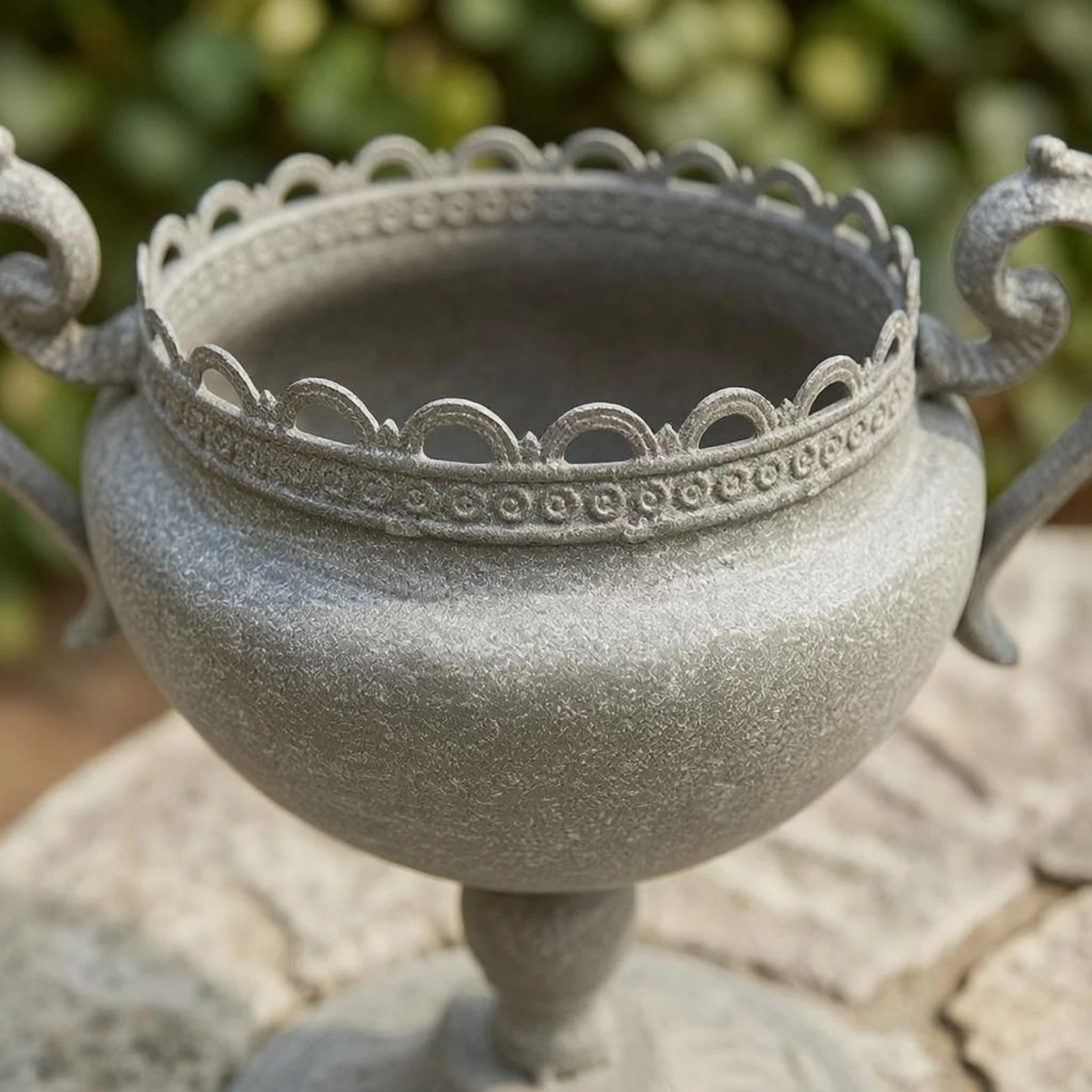 Trophy Urn Stand Curled Handles Urn Planter Stand Pedestal Planter Fluted Base Iron