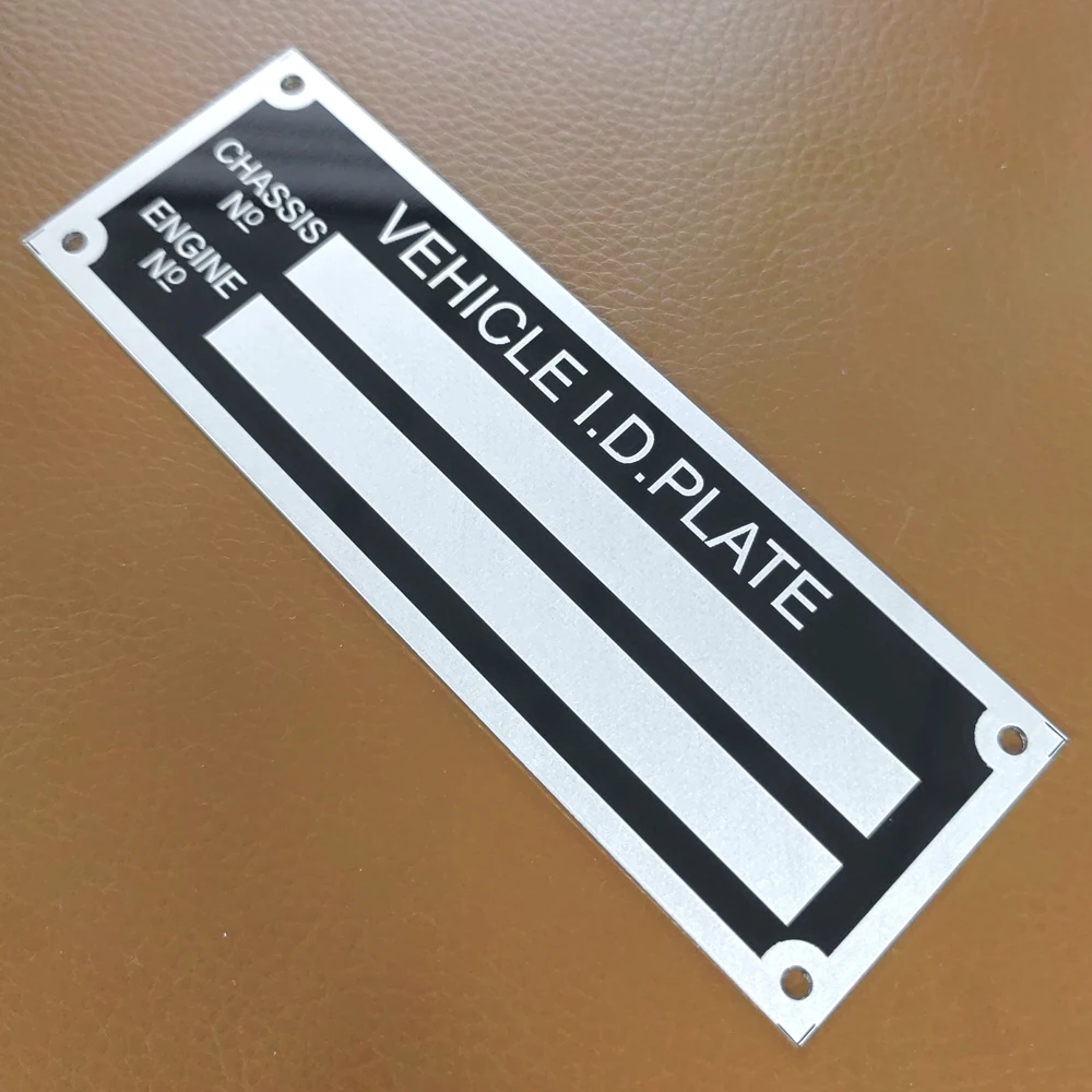 Trailer Vehicle ID Tag Aluminum Plant VIN Chassis Plates Car Motorbike Caravan RV Parts Camper Accessories