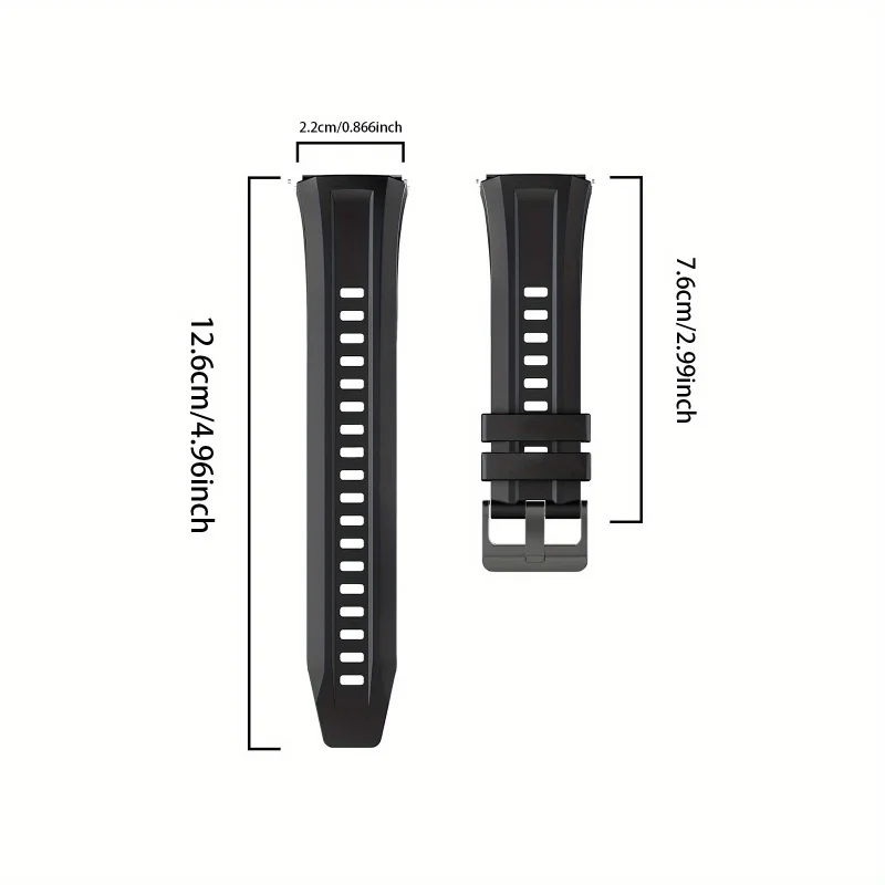 22mm Silicone Strap For Huawei Watch GT5 Pro 46mm & GT5, Breathable Sporty Business Style, Multi-Color Band