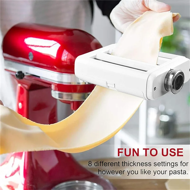 

ZZ-Versatile Pasta Maker Attachment 3 In 1 For Kitchenaid Stand Mixers For Noodles Cutter Maker Accessories
