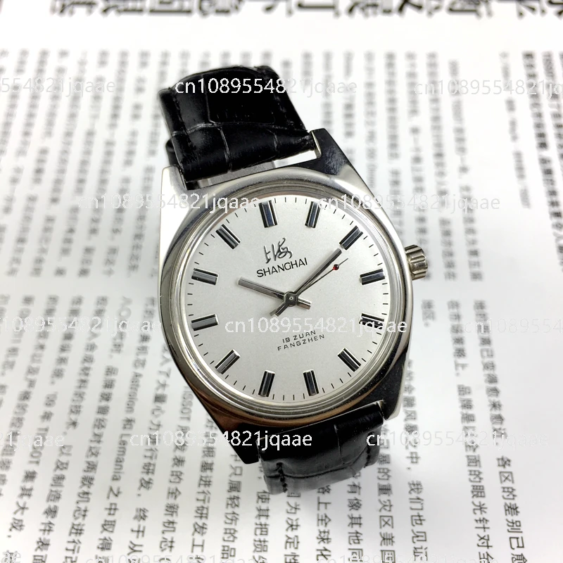 2024 new original Shanghai brand 7120 manual mechanical watch, set and inlaid, high-quality classic production