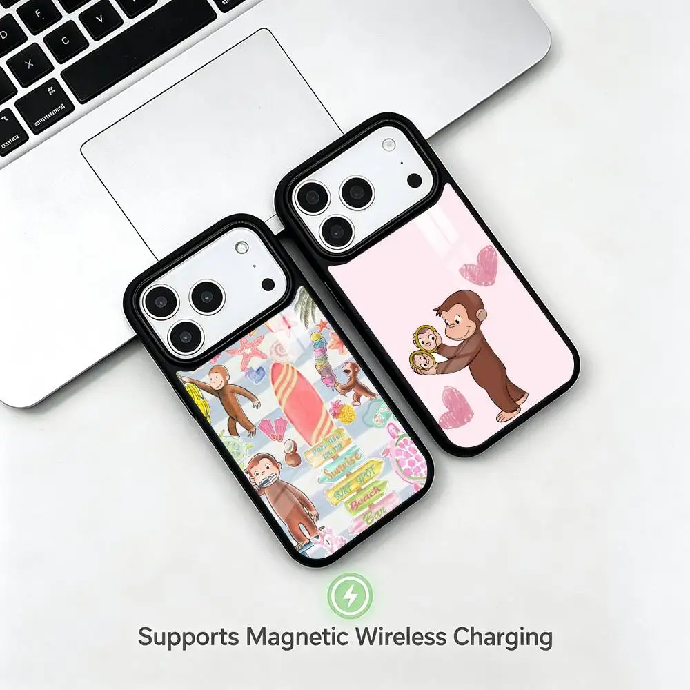 Top-selling C-Curious George  Phone Case For iPhone17,16,15,14,13,12,11 Plus,Pro Allows magnetic wireless charging