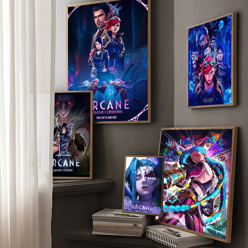Anime A-Arcane Movie Sticky Posters Retro Kraft Paper Sticker DIY Room Bar Cafe Aesthetic Art Wall Painting