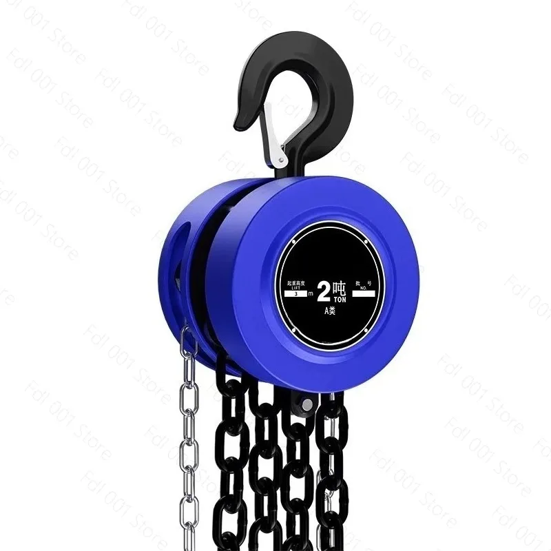 Round chain hoist upside down chain chain hoist 1T heavy duty manual hoist lifting