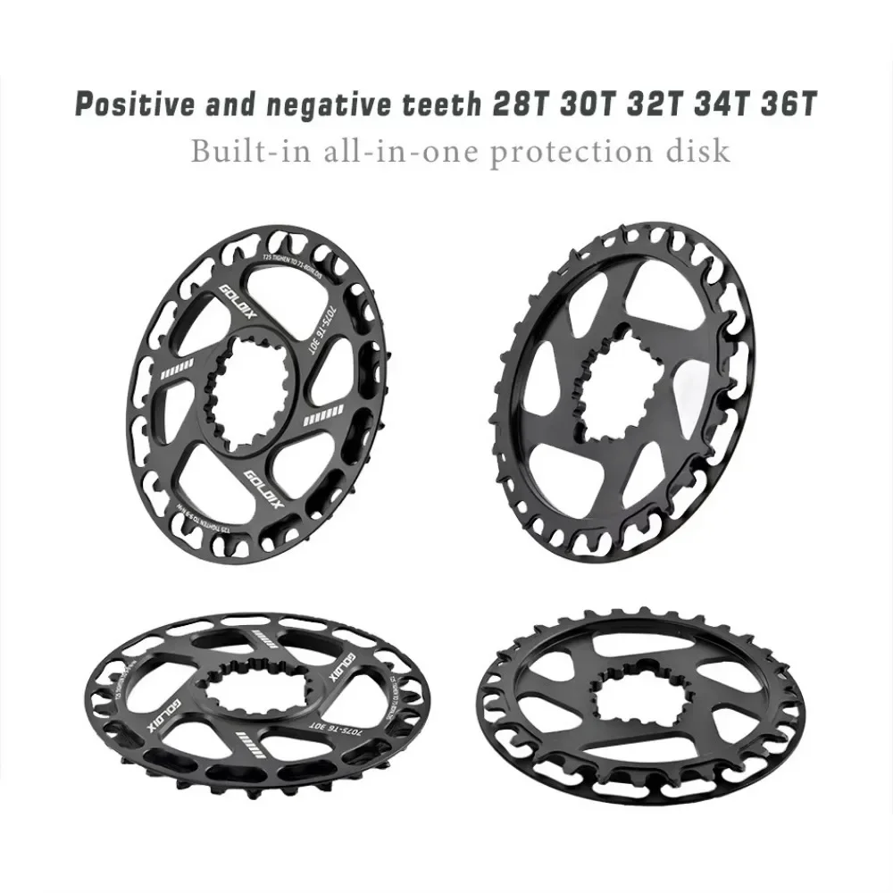 GOLDIX Ultraleichte MTB-Fahrradkurbelgarnitur Kinderfahrradkurbel 110/127/140/150/155/160mm Schwarz 28T-36T 7-10-Gang Fahrradteile – Detail 9