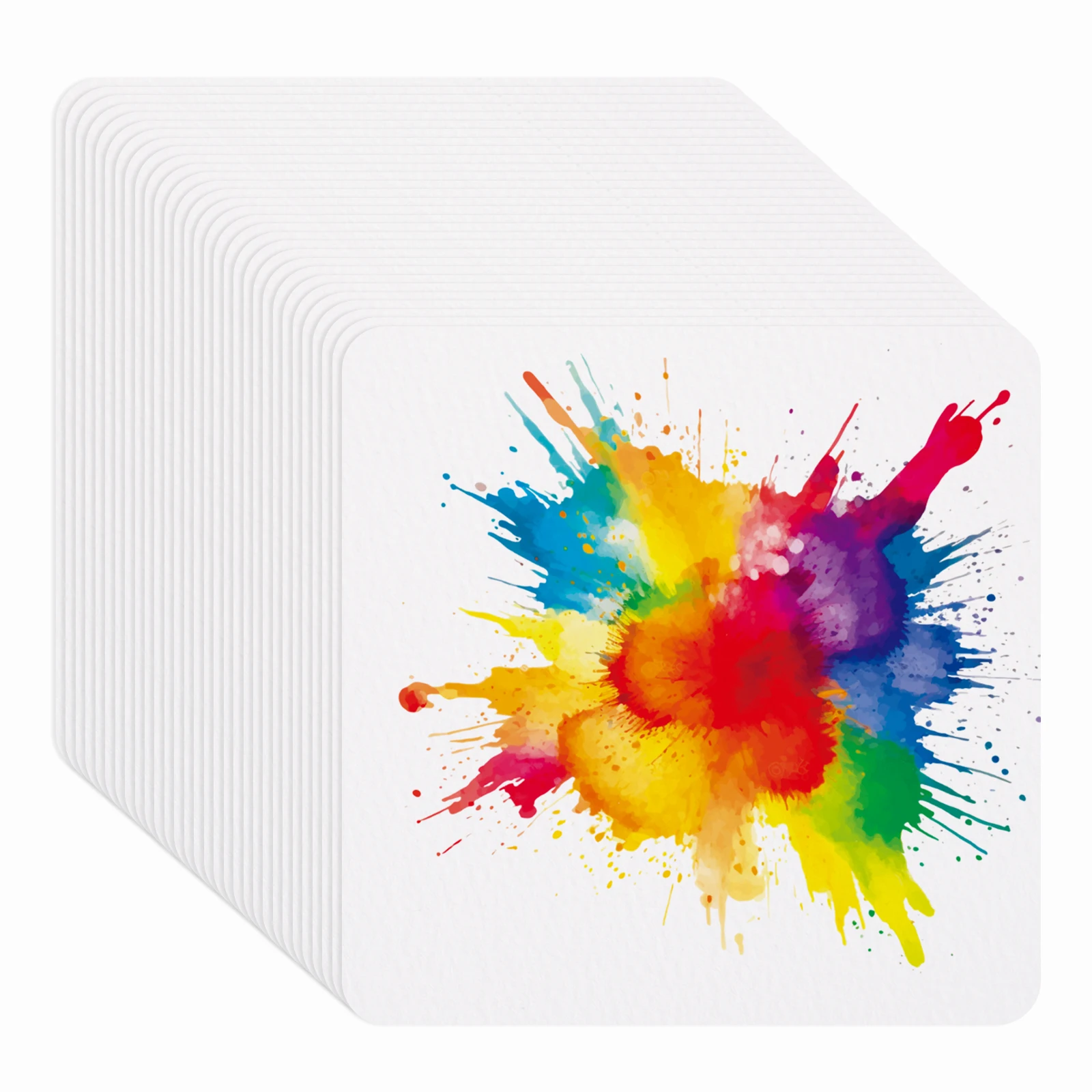 40/50/80/100 ورقة ورق ألوان مائية قطني 140 رطل/300GSM ورق طلاء لتلوين المياه بالضغط البارد للرسم الفني بالألوان المائية #1