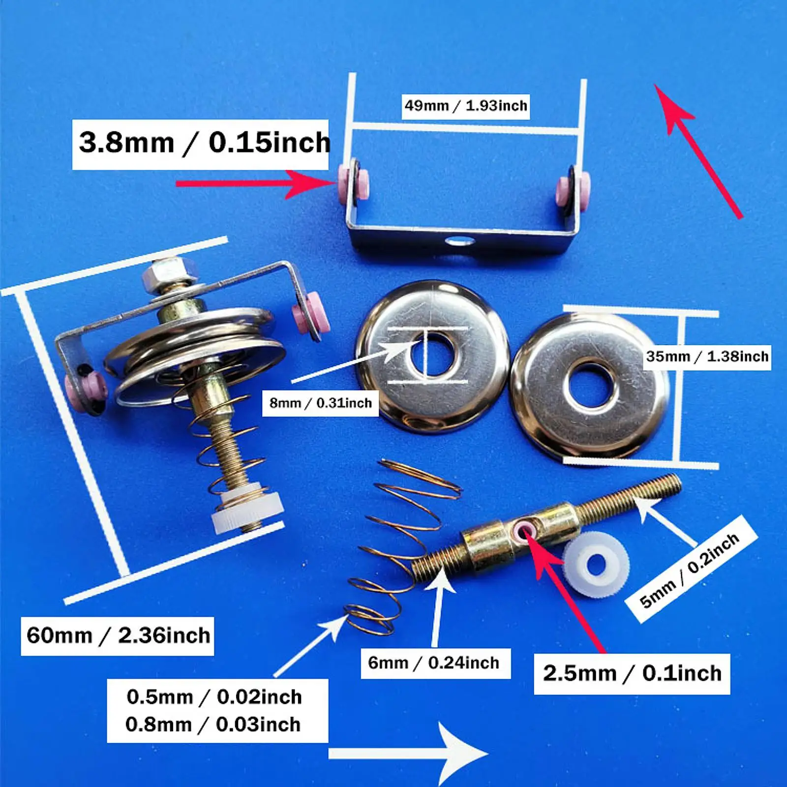Knitting Machines Yarn Tensioners Adjustable Metal Parts Craft Tool for Crochet Weaving and Hand Knitting
