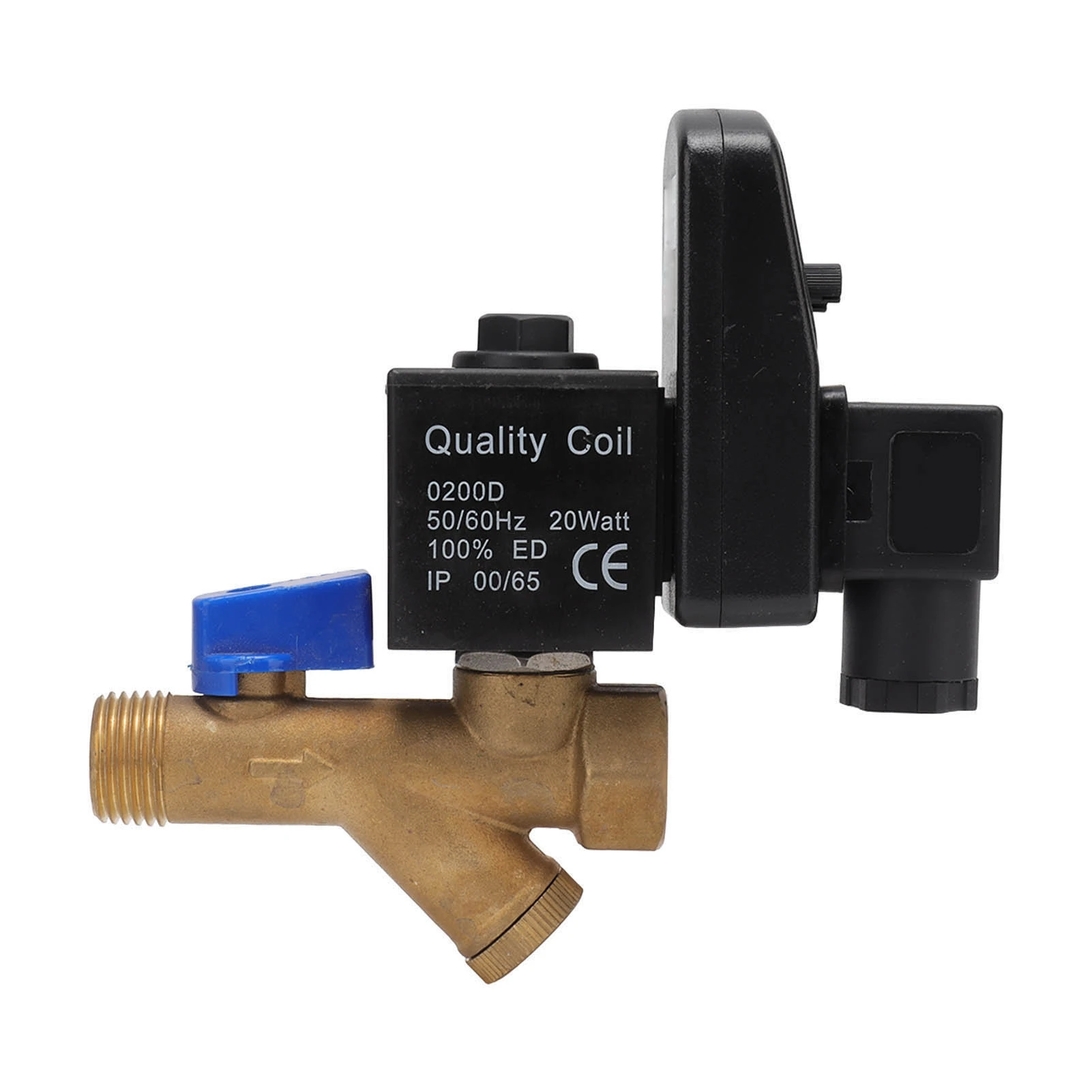 Electronic Drain Valve DN15 G1/2 16bar Working Pressure Brass Noise Free Automatic Drain Valve for Air Compressor
