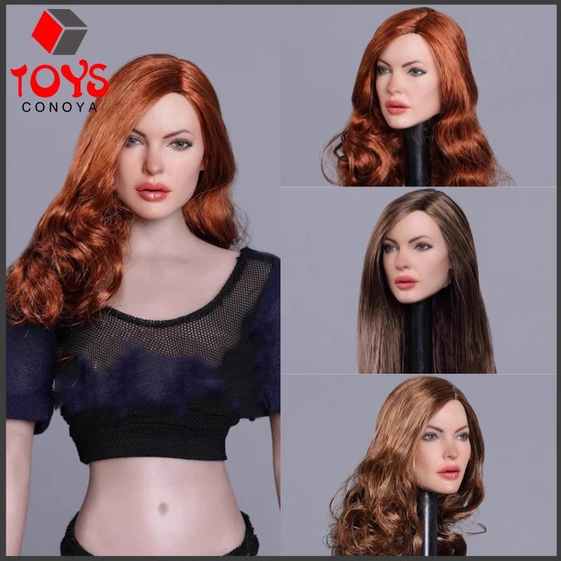 

GACTOYS GC031 1/6 Scale Sexy Beauty Long Curls Hair Head Sculpt Model Fit 12'' Female Soldier Action Figure Body Doll