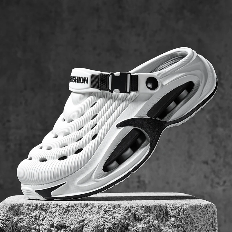 

Мужские и женские летние спортивные шлепанцы для пар, с закрытым носком, универсальные, нескользящие, на толстой подошве, для пляжа и активного отдыха