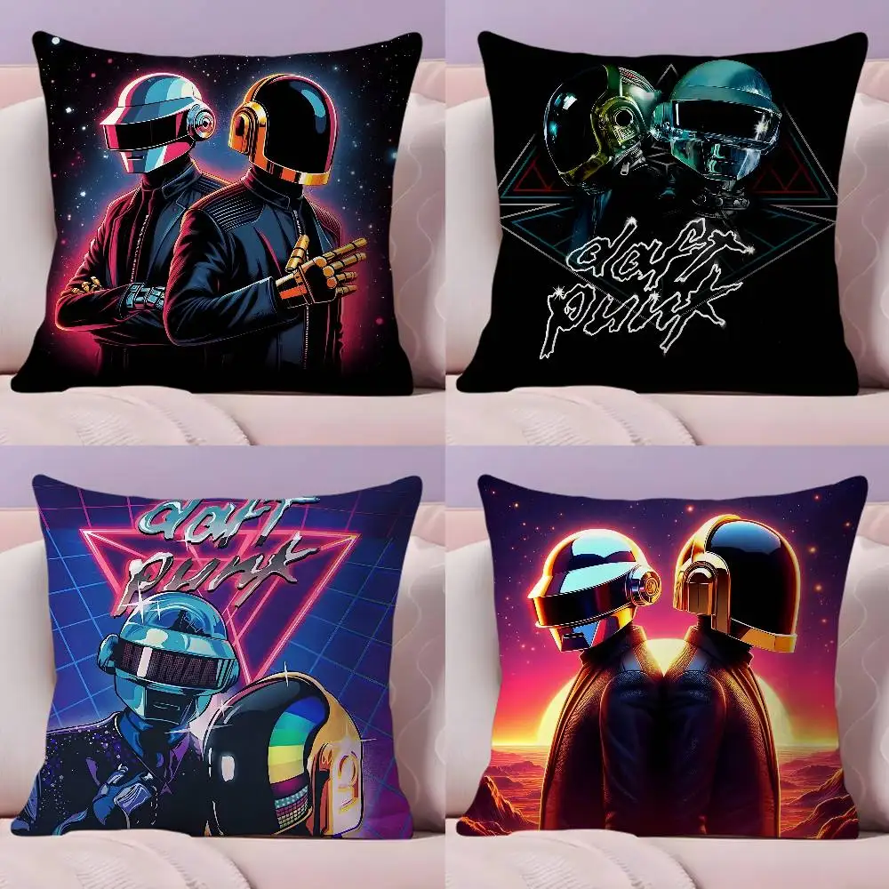 

D-Daft P-Punk Band Pillow Case Pillowcase Ultra Soft Skin Friendly Fabric Cloud Like Comfort & Concealed Zipper