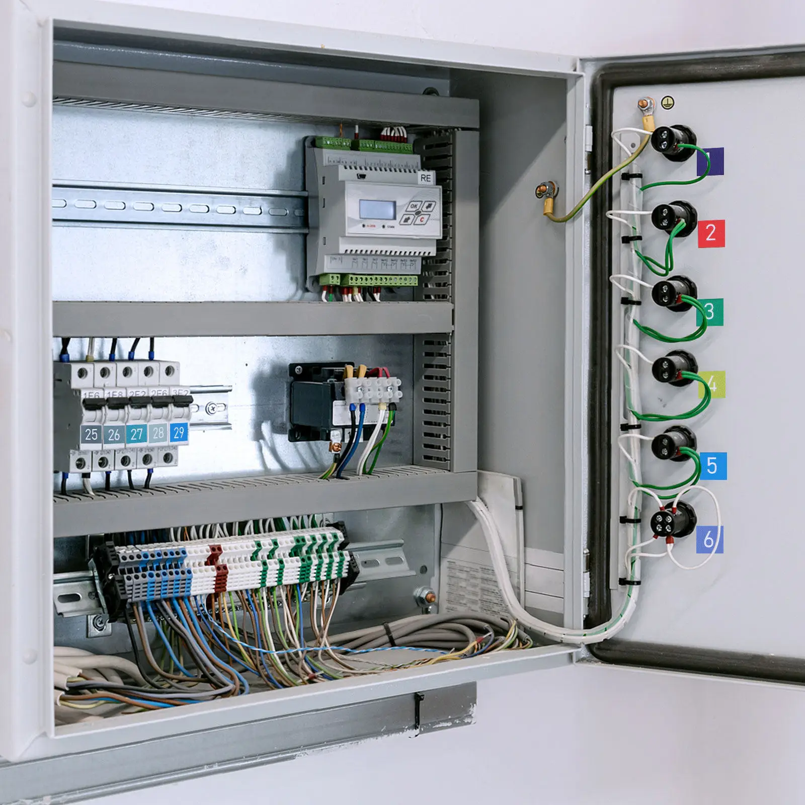 

Набор из 2 самоклеящихся водонепроницаемых этикеток из ПВХ для электрических коробок, наклейки для автоматических выключателей, для распределительных щитов и центров нагрузки