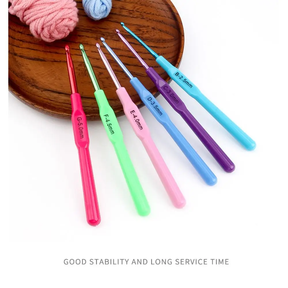 DIY Aluminium Jarum Rajut Panjang Multiukuran Jarum Rajut Kait Rajut Syal