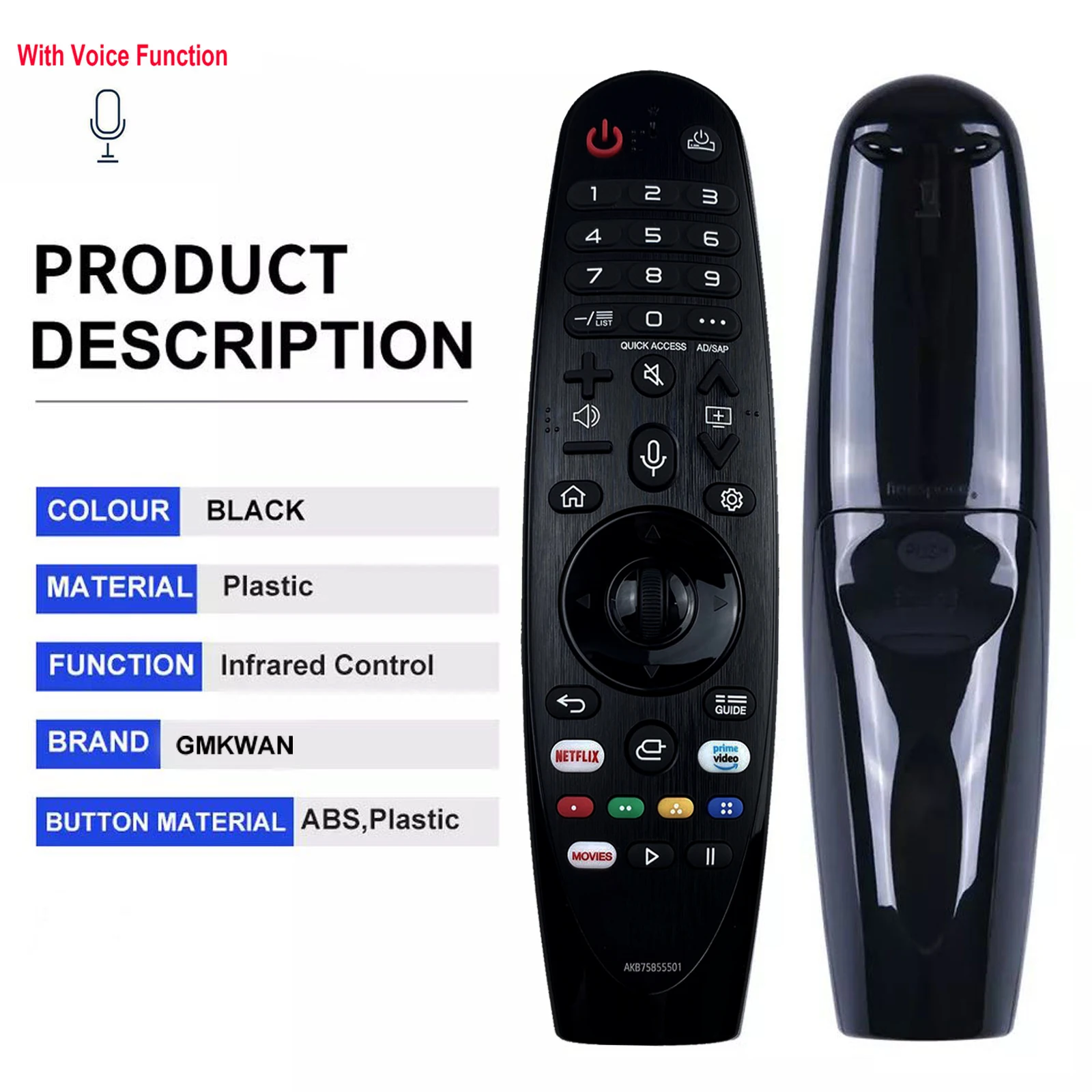 MR20GA Magic Voice Remote Control AKB75855501 for L 2020 AI ThinQ OLED Smart TV ZX WX GX CX BX NANO9 NANO8 With Voice Cursor