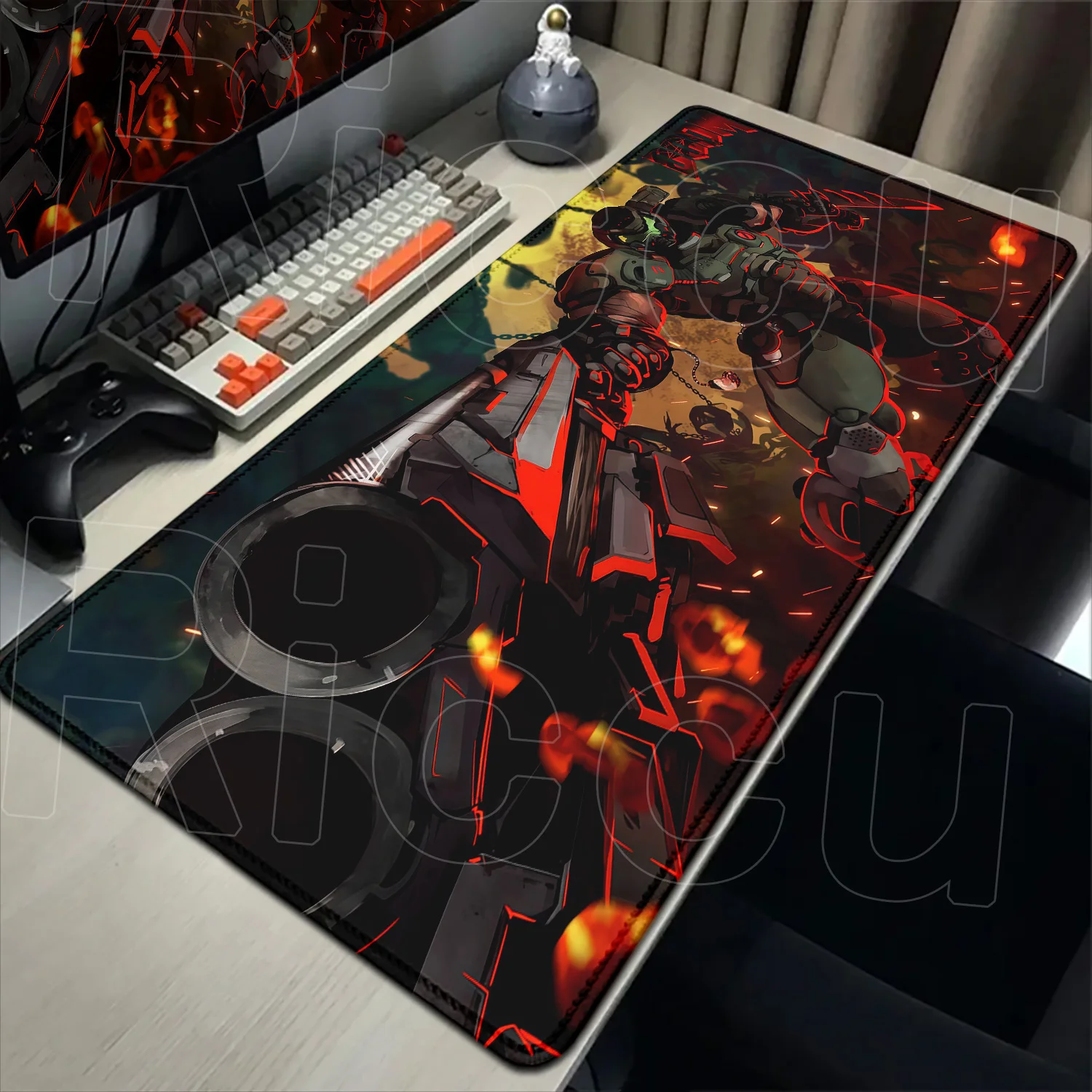 PC accessories 40x90cm HD Desk Mat D-Doom Mousepad Large Gaming Mouse Pad LockEdge Computer Keyboard Table expand XXL Desk Mats
