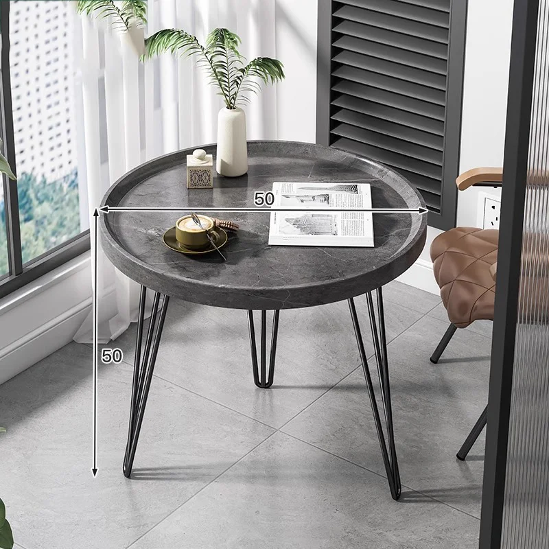 Unique Rustic Coffee Table Designer Round Hight Black Luxury Coffee Table Modern Minimalist Mesa De Centro Furniture For Home