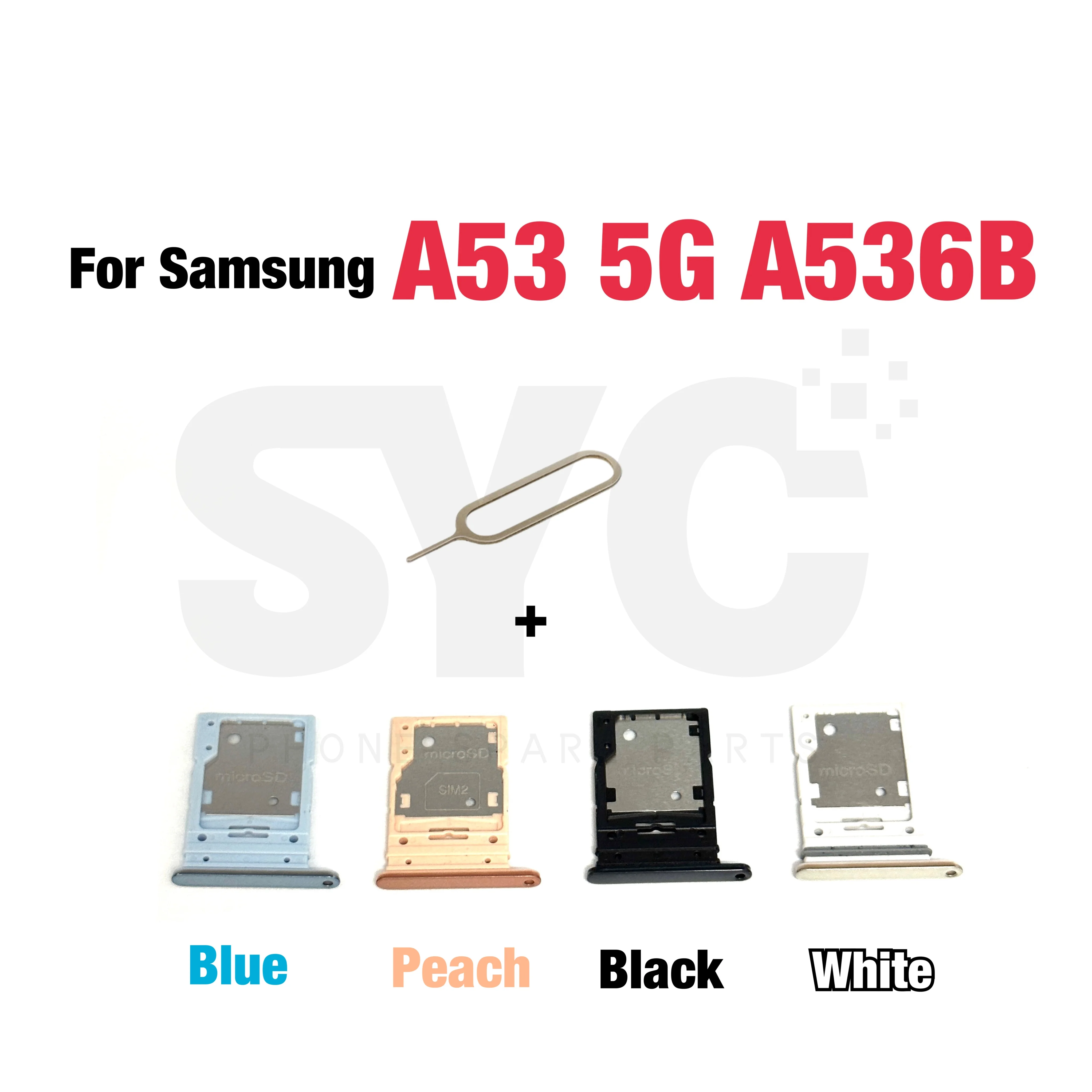 

New For Samsung Galaxy A53 5G A536B A536 SIM Card Tray Slot Holder Adapter Socket Repair Parts