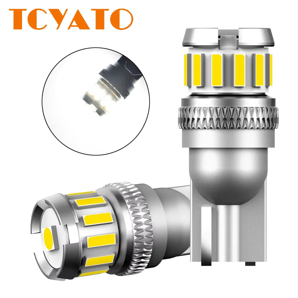 2 W16W T15 LED Bulbs Canbus Error Free LED Reverse Light Indicator T16 921 912 W16W LED Bulbs Car Brake Light 6500K White 12V