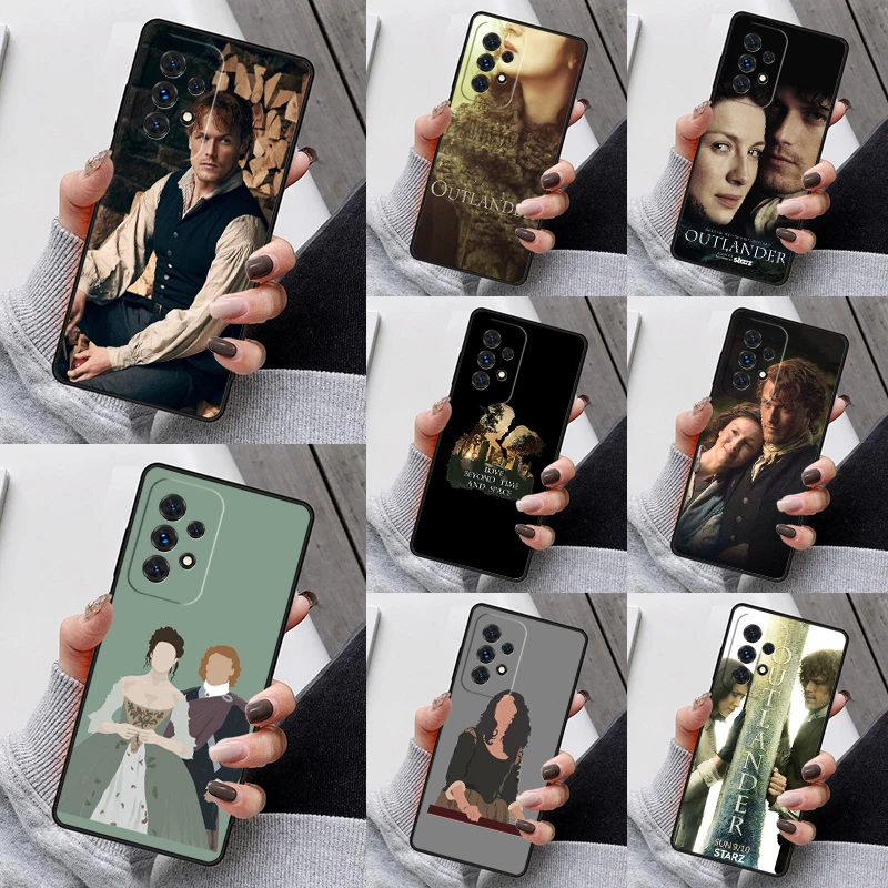 Jamie and Claire Fraser Outlander Phone Case For Samsung Galaxy S23 S21 S20 FE S24 S22 Ultra Note20 S10 S9 Plus A40 A52 A13 A53