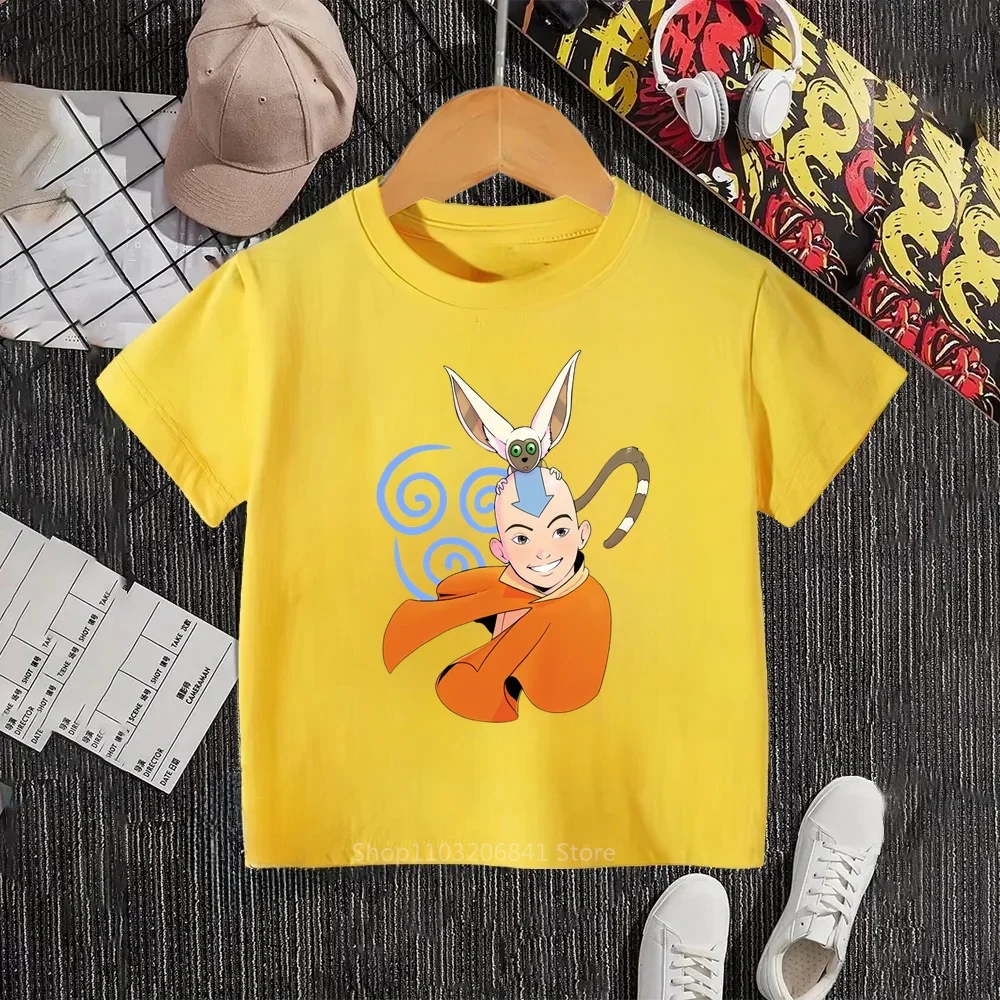 The Last Airbender Avatar Tees for Kids Soft Fabrics, Kawaii Prints Perfect for Summer Adventures with Boys and Girls