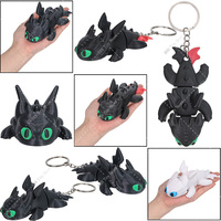 Action Figures Night Fury Light Fury Keychain Pendant Toys Anime Cute Night Fury Collection Model Dolls Desktop Ornament Gifts