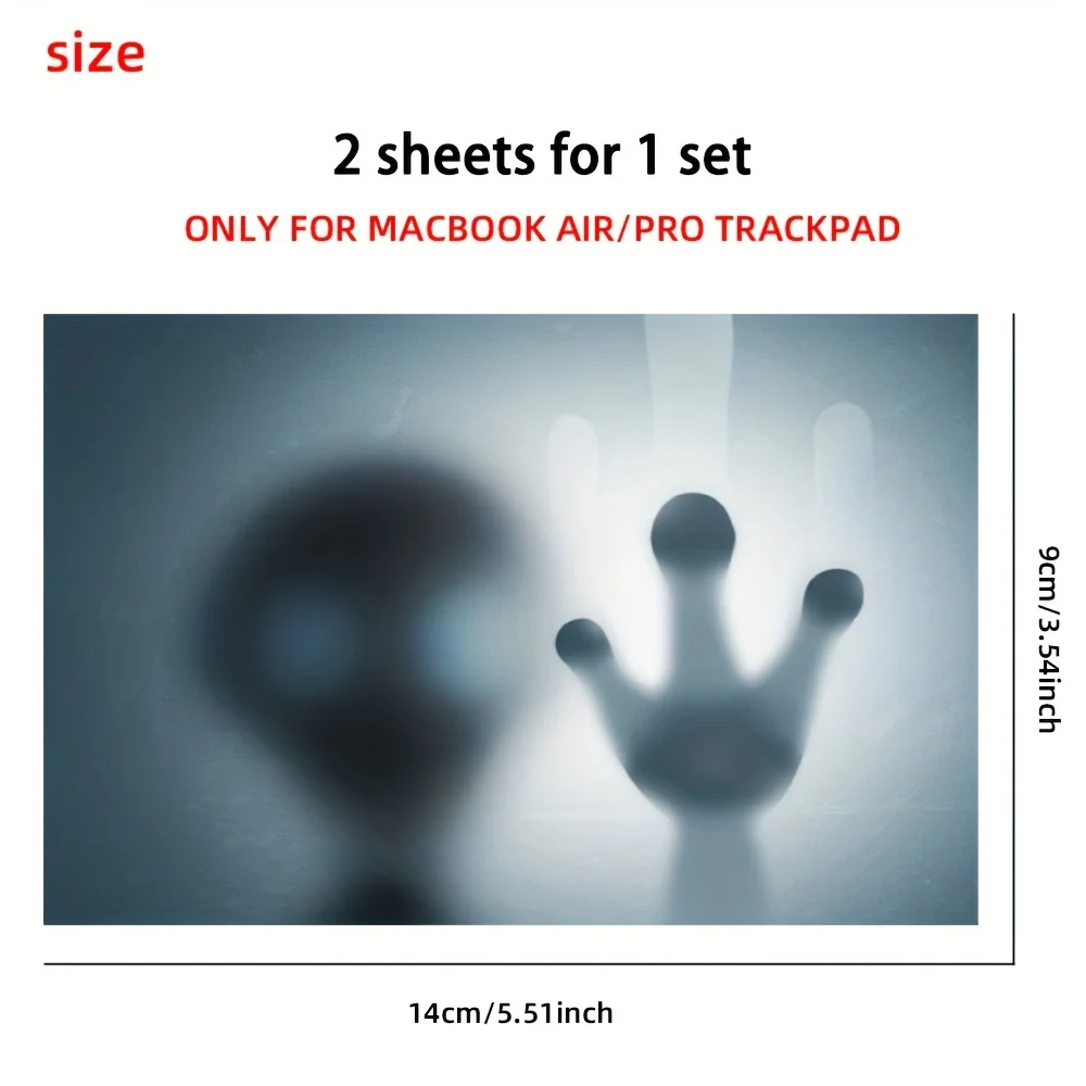 

Наклейки с узорами в футуристическом стиле, 2 шт. в комплекте, декоративные наклейки для сенсорной панели ноутбука (размер: 5,51X3,54 дюйма)