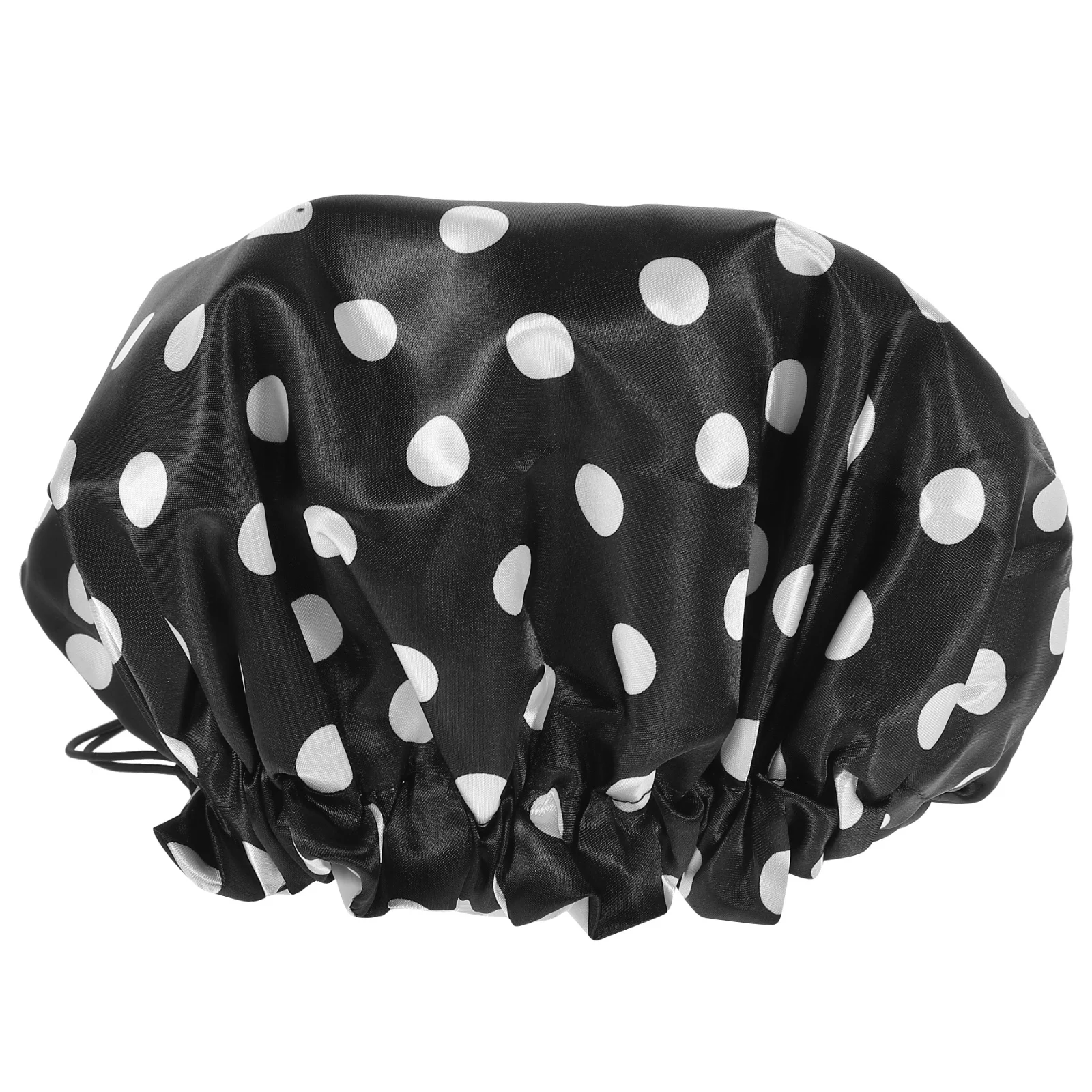 

Women Shower Cap Adjustable Oversized Waterproof Long Hair Protection Double Layer Design Reusable Eva Satin Lined