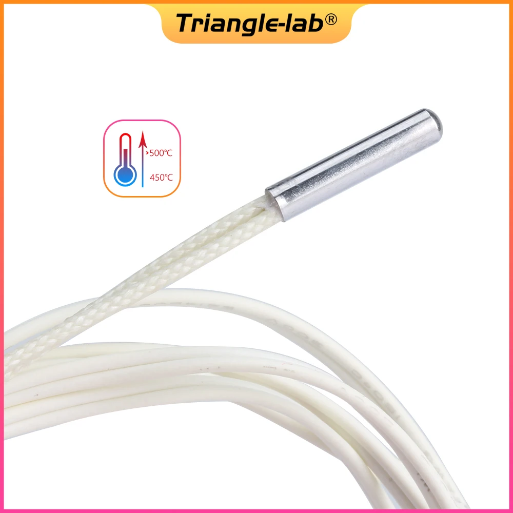 Trianglelab 3d printer parts PT100 Temperature Sensor for high temperature for V6 HOTEND 2017 PT100 sensor free shipping