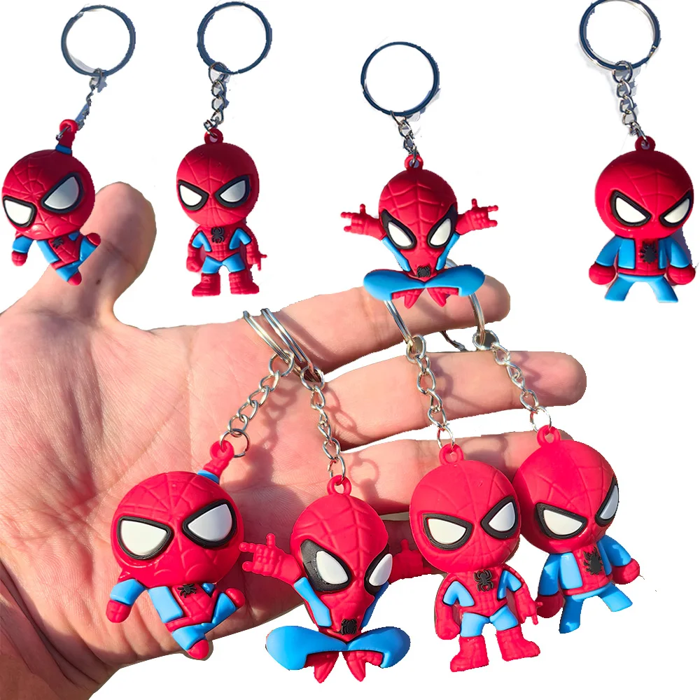 

Cartoon Spiderman Keychain Party Accessories Holiday Gifts Birthday Present Gift Bag Filling Supplies Child Birthday Party Favor