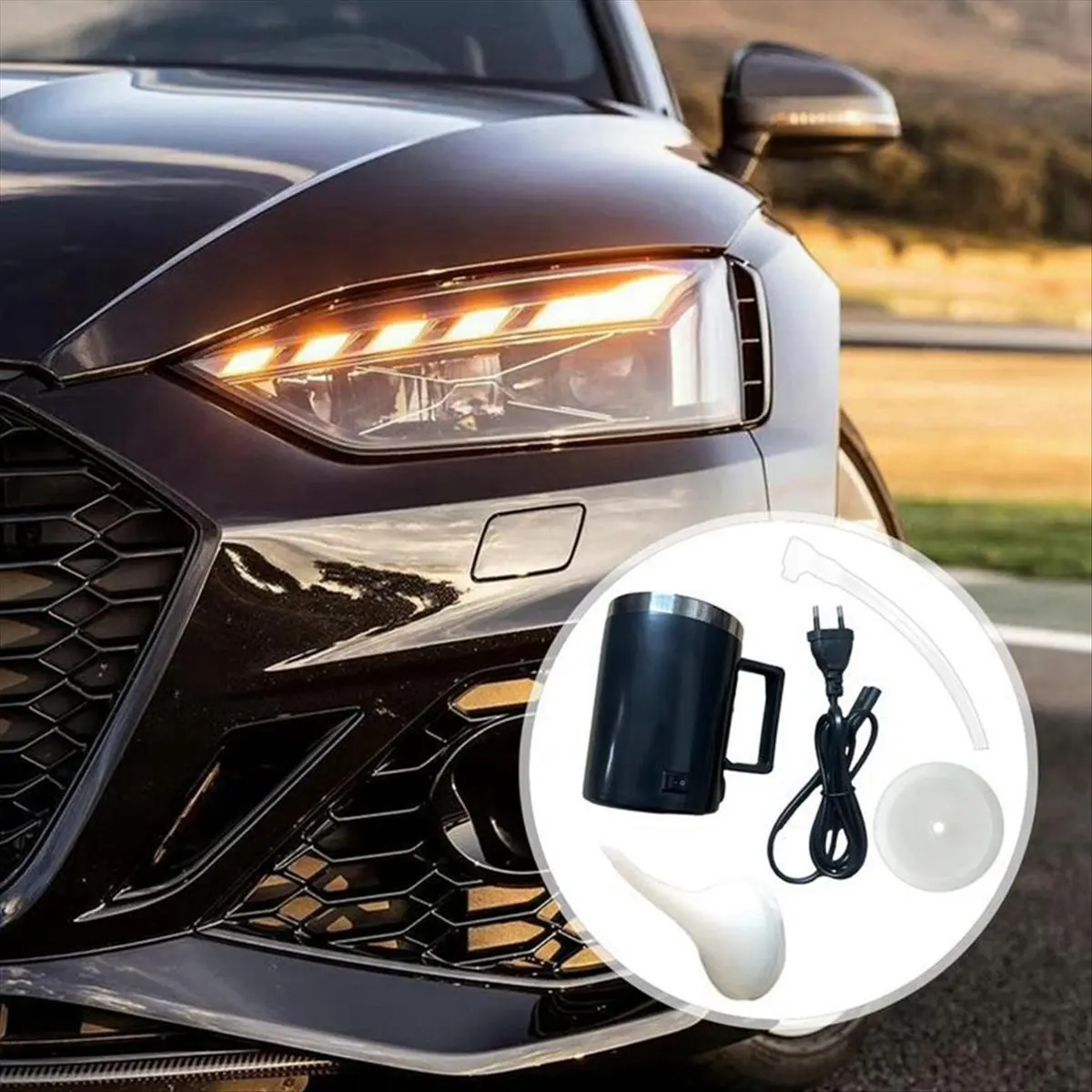Heating Atomizing Cup Car Headlight Polish Repair Tool EU Plug Main in Car Light