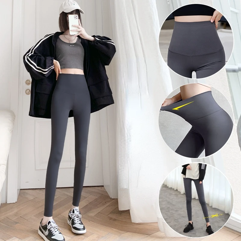 Leggings Women Wear Spring, Summer, Autumn and Winter Style Abdominal Lifting Hip Thin Leg Yoga Thickened Plush Pants Shark Pant