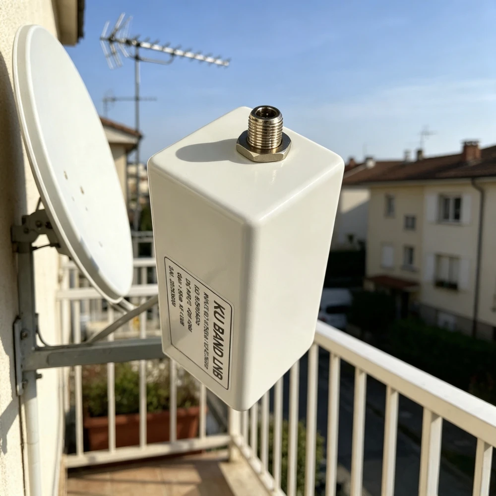 Ku‑Band Dual Local Oscillator LNB 9750‑10600MHz Universal Satellite LNBF For Satellite Dish Engineering Installation