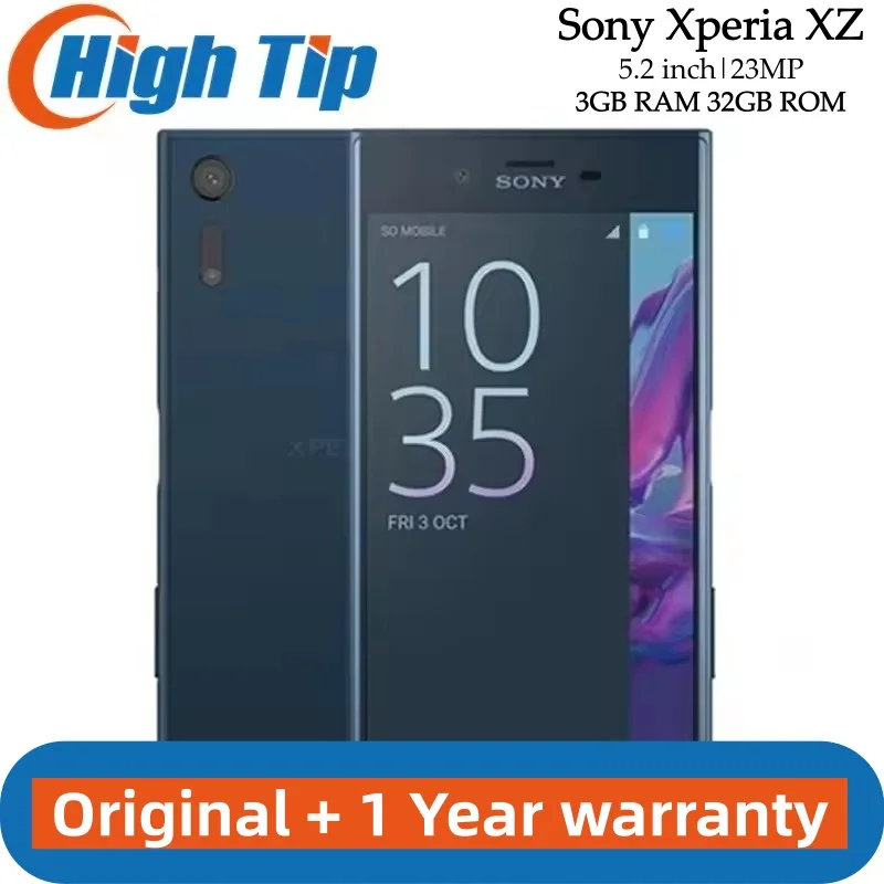 Original Sony Xperia XZ Unlocked RAM 3GB F8331 single sim 4G LTE 3GB RAM 32GB ROM Android Quad Core 5.2 23MP WIFI Mobile phone
