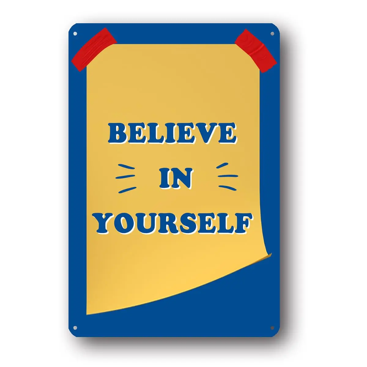 Believe Sign Inspirational Aluminum Metal Tin Sign motivational wall decor Home Business Office Sign