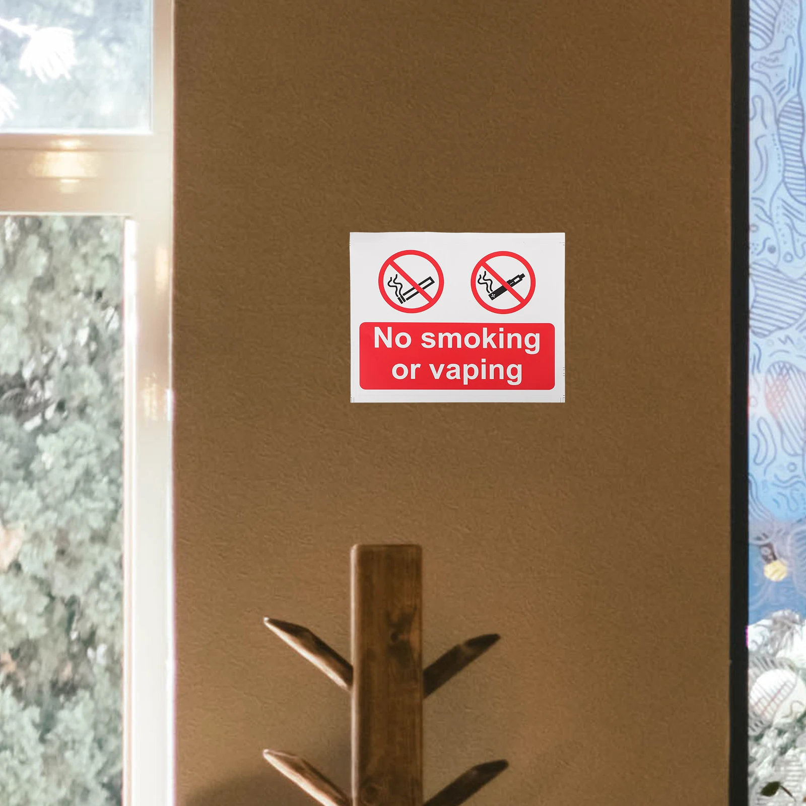 

5PCS Safety Stickers No Smoking Signs for Vehicles Business Car Outdoor Yard Creative Decals Vehicle Warning Notice