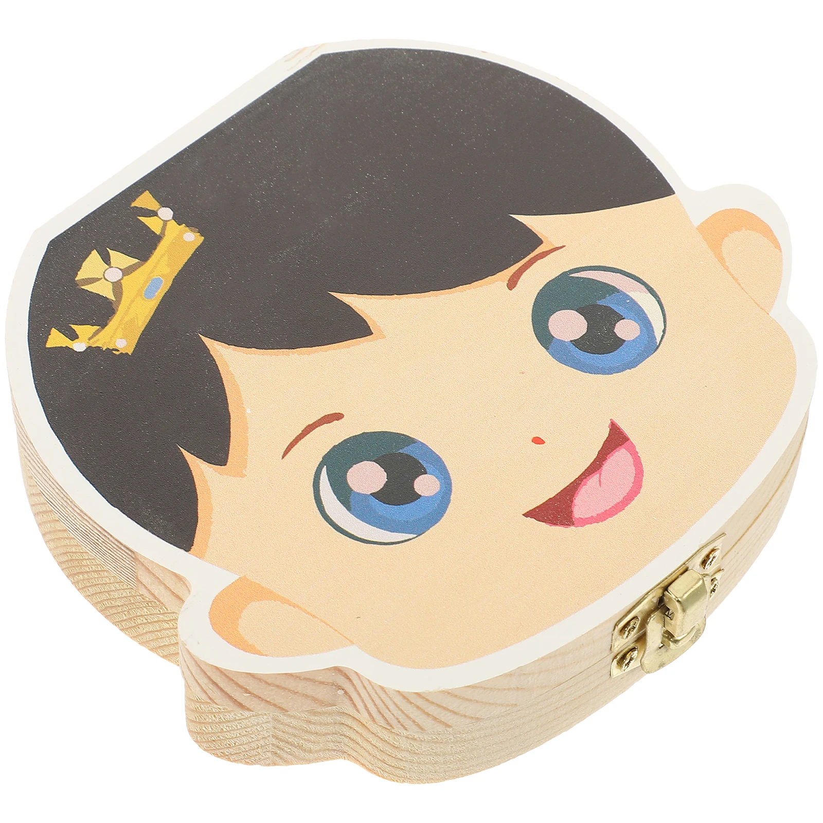 

Wooden Baby Teeth Box Case for Newborn Infant Keepsake Container Smooth Surface Delicate Details Tooth Storage