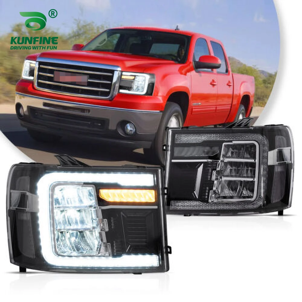

Пара автомобильных фар в сборе для стайлинга GMC Sierra 2007-2013