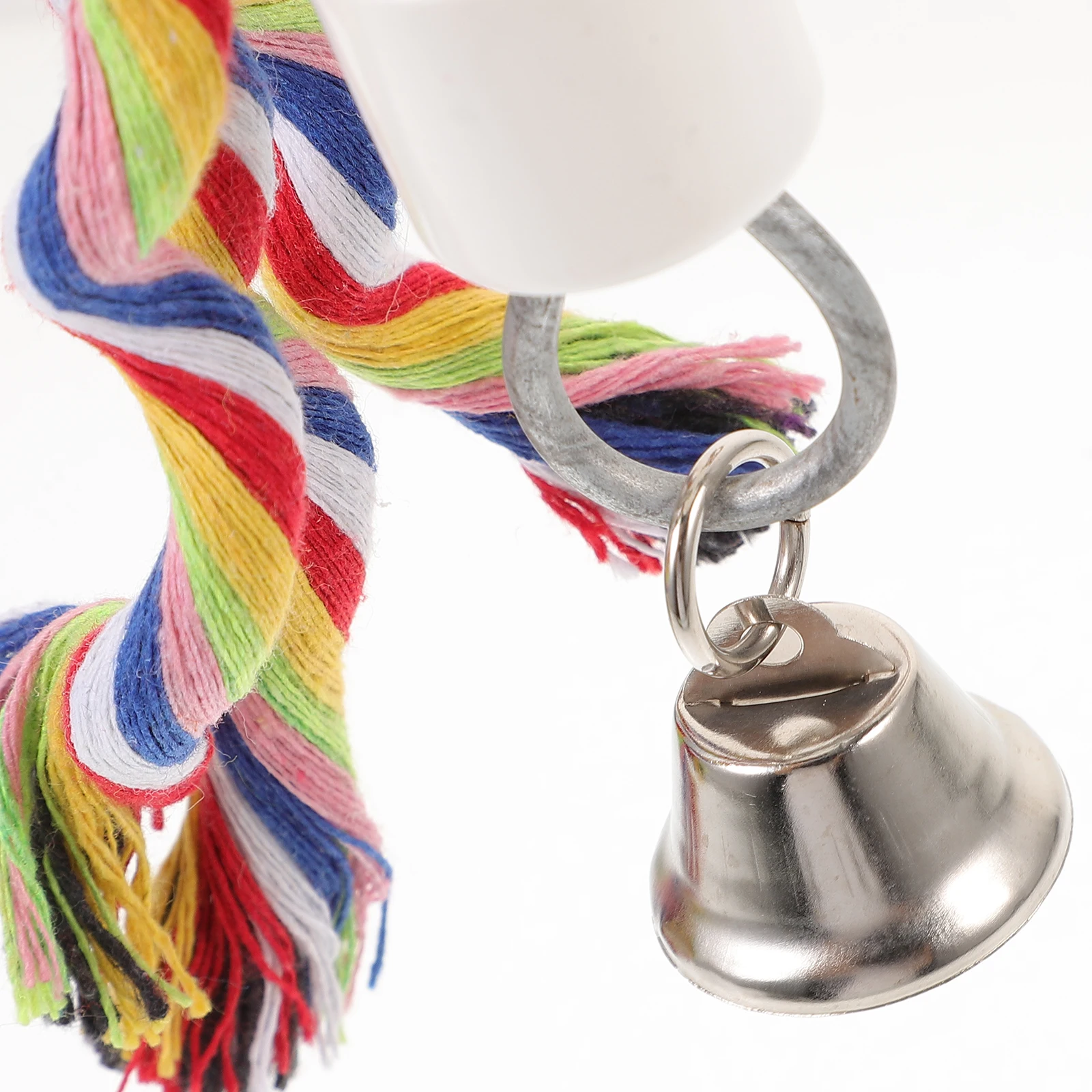 

2Pcs Bird Rope Perch Cotton Cage Accessories Parrot Stand Chewing Decor Parrot Bird Rope Perch Cockatiel