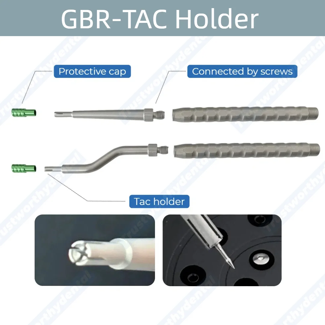 Dental Bone Tack GBR Titanium Driver Pins Case Membrane Alloy Fixation Stabilization Flat Headed Nail 3.75mm 5mm