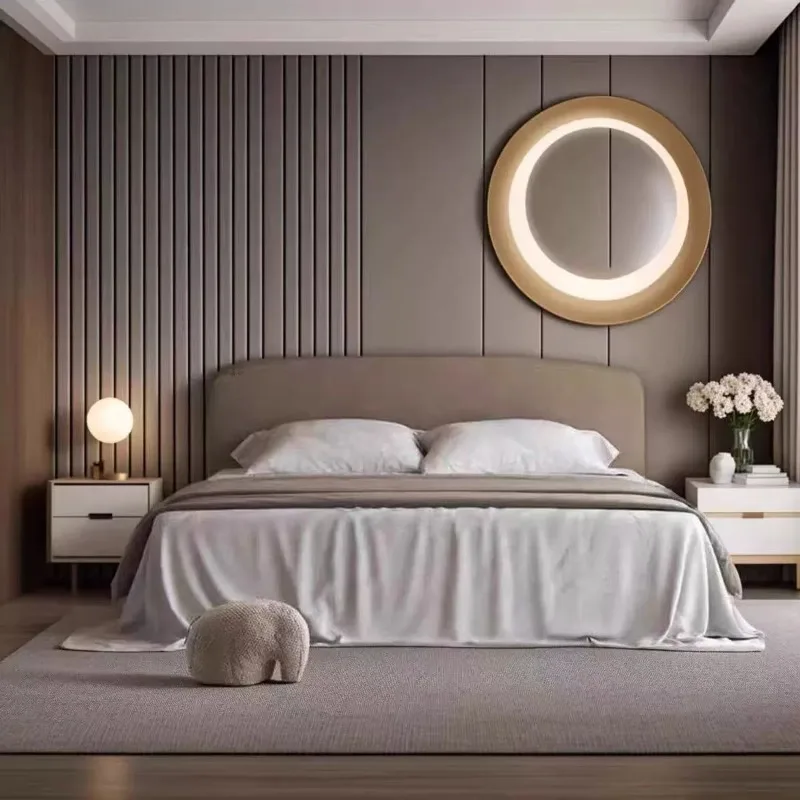 جماليات سرير عصرية بسيطة، سرير منظم أوروبي لحفلات الزفاف الراقية، أثاث منزلي لكامل الجسم كاما دي كاسال #2