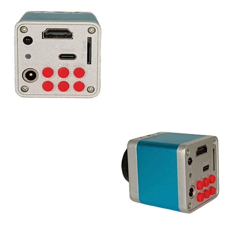 كاميرا فيديو رقمية صناعية صغيرة ، 4K ، مجهر P ، 60 إطارًا في الثانية ، HDMI ، USB ، عدسة 130X مع مصابيح LED