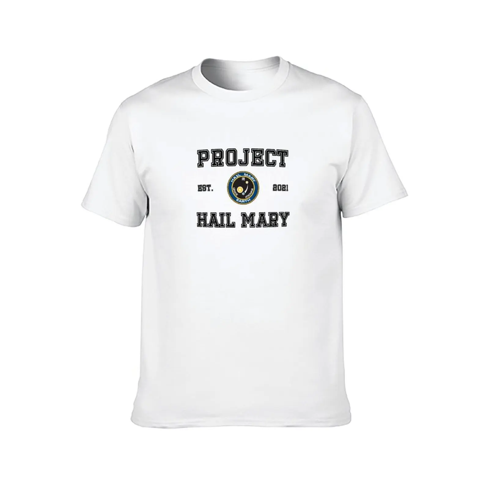 Project Hail Mary College/University Style T-Shirt man t shirts cotton mens graphic t shirts T-Shirt
