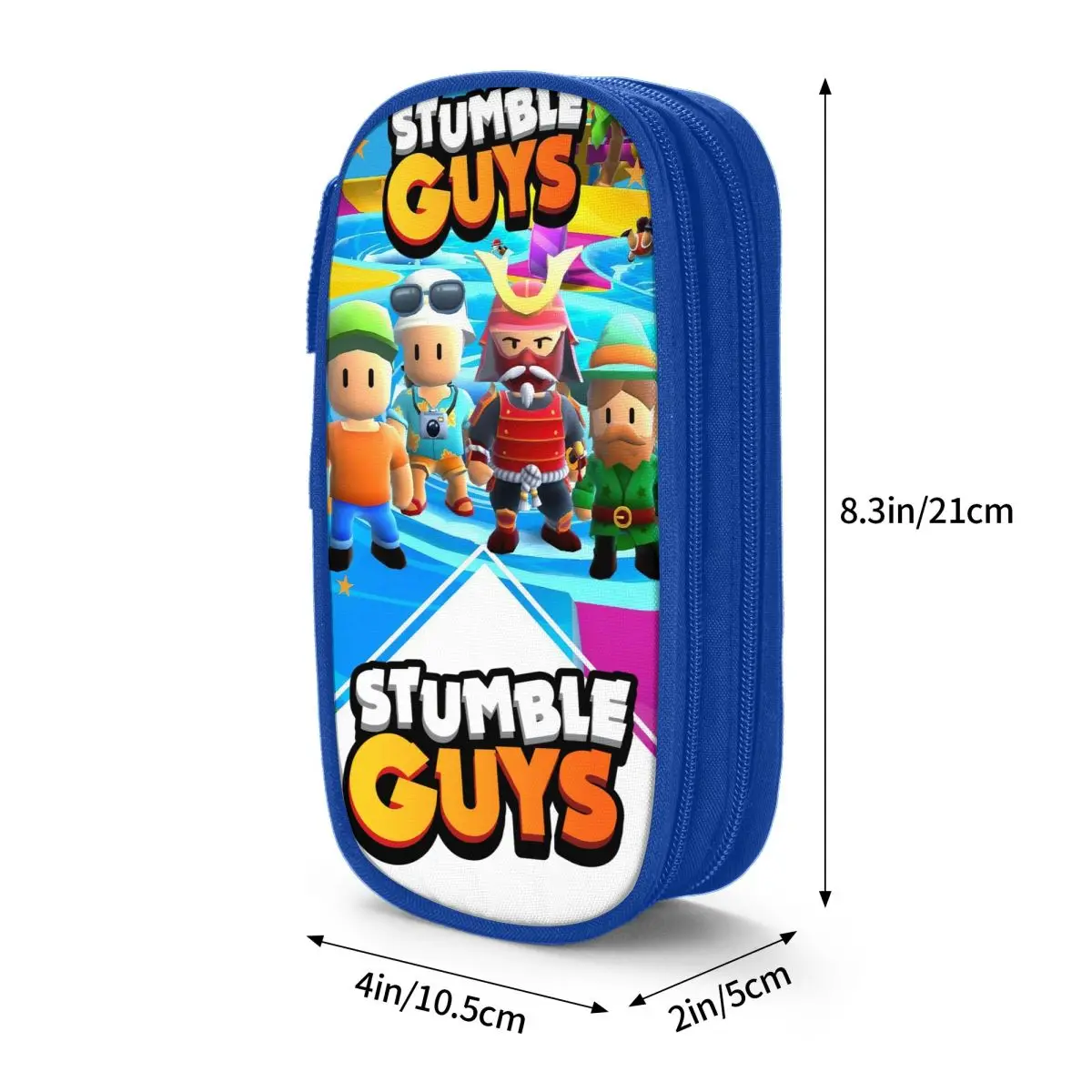 Imagem -06 - Estojos para Lápis Stumble Guys Cartoon Lovely Game Pen Bags Grande Armazenamento Material Escolar Bolsa para Presente Menina e Menino