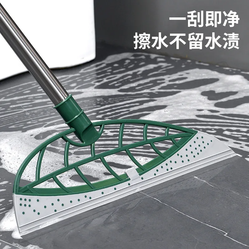 

2023 New type of wiping broom, wiping wiper, bathroom hair sweeping broom, bathroom silicone wiping board, household use