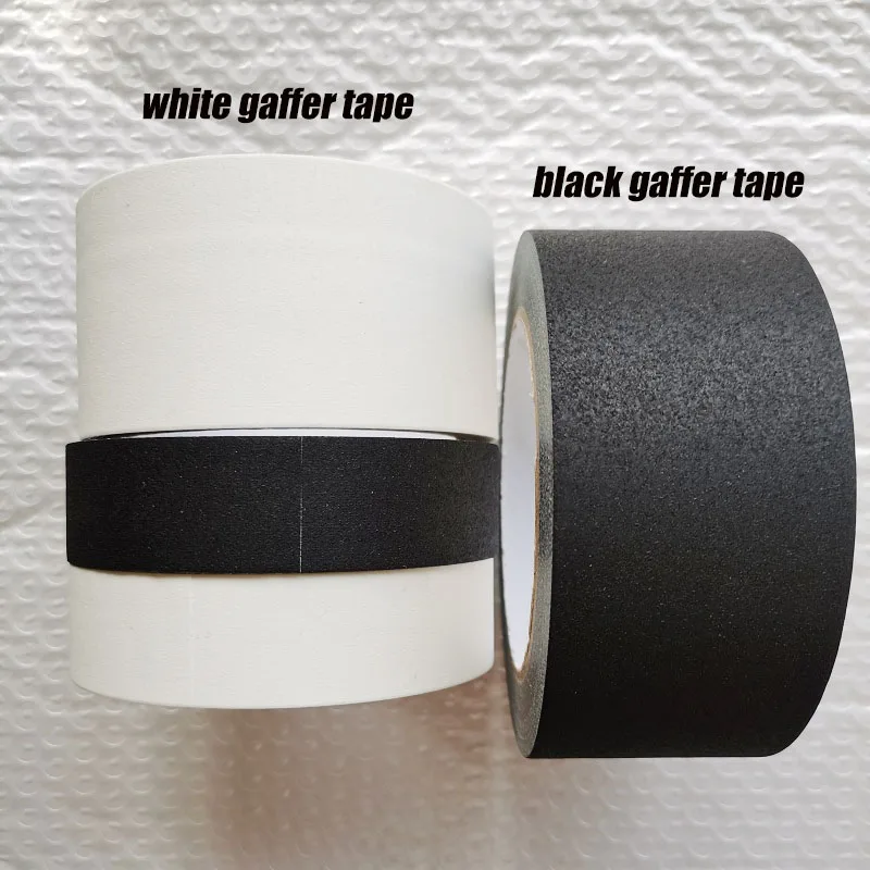 Gaffer Tape Easy Tear Heavy Duty Matte Black Cotton Cloth Tape Grip For Photography Book Repair Filming Backdrop Stage Cable