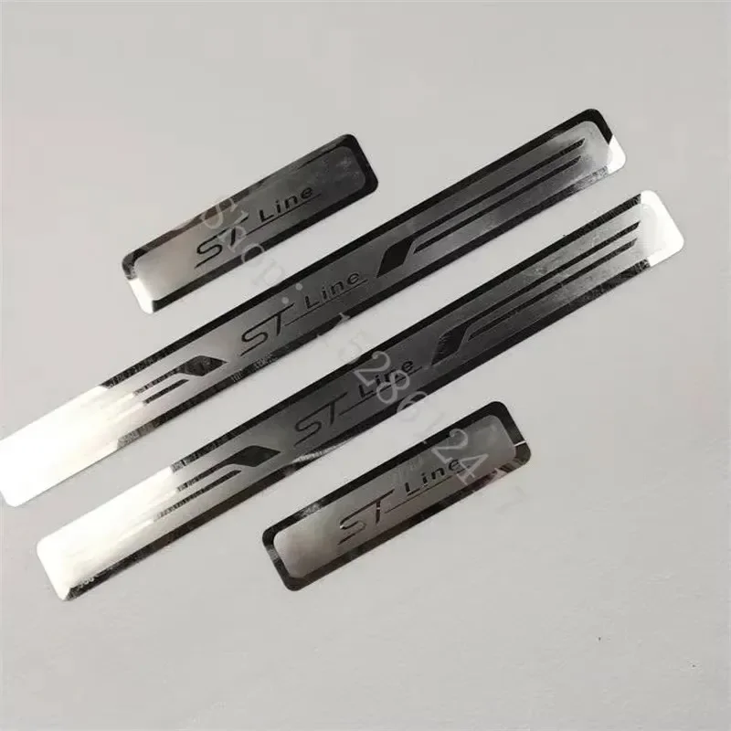 For Ford ST LINE  2021 2022 2023~ 2025 Car Accessories Door sill scuff plates thresholds protector car Stickers Welcome Pedal