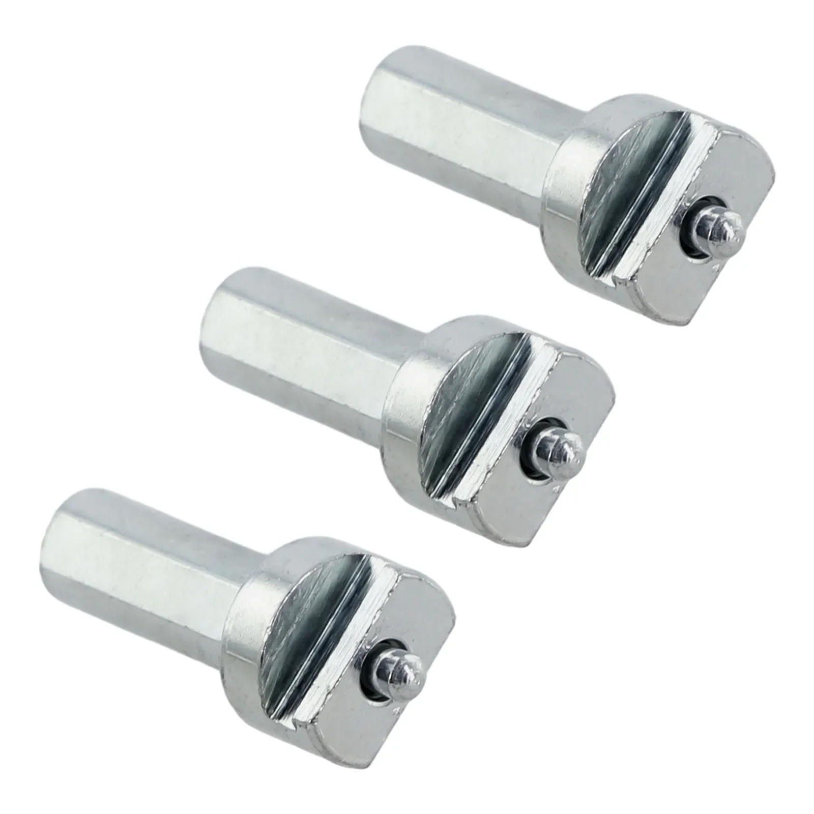 Electric Drill Connector For Durable Sewer Spring Pipe Cleaning Galvanized Carbon Steel Material 16mm Diameter 3pcs Pack