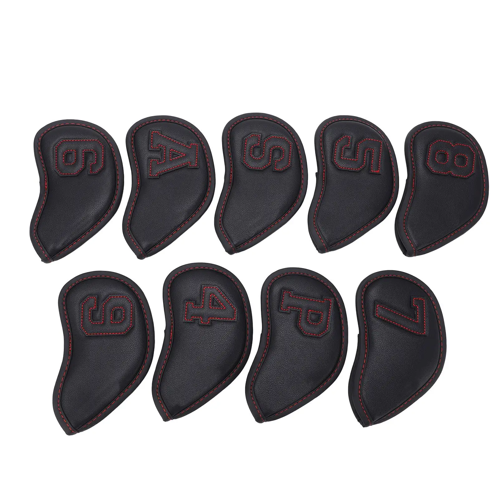 9Pcs Waterproof Sunscreen Iron Head Covers Set - Big Figures Protective Sleeves