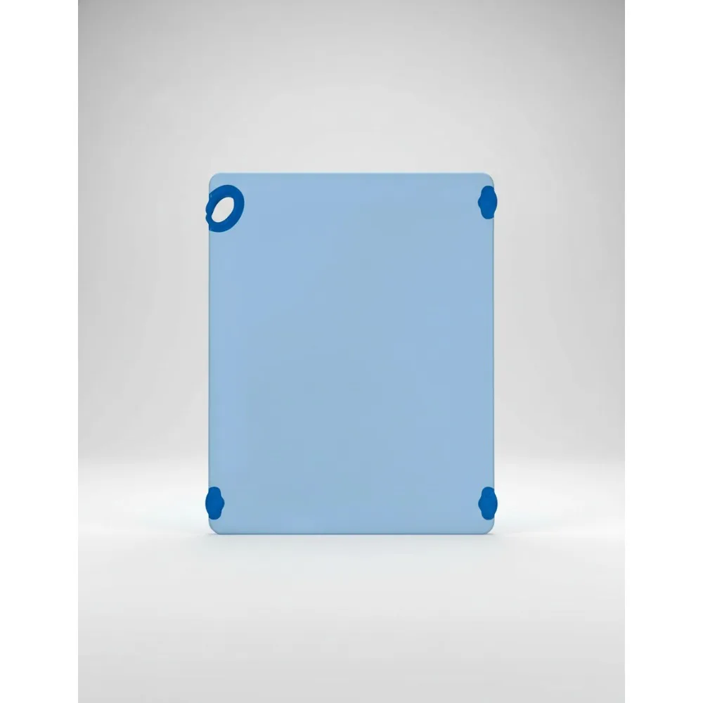 لوح تقطيع غير قابل للانزلاق مع خطاف، لون HACCP أزرق مقاس 18 × 24 بوصة مشفر لسلامة المطبخ #1