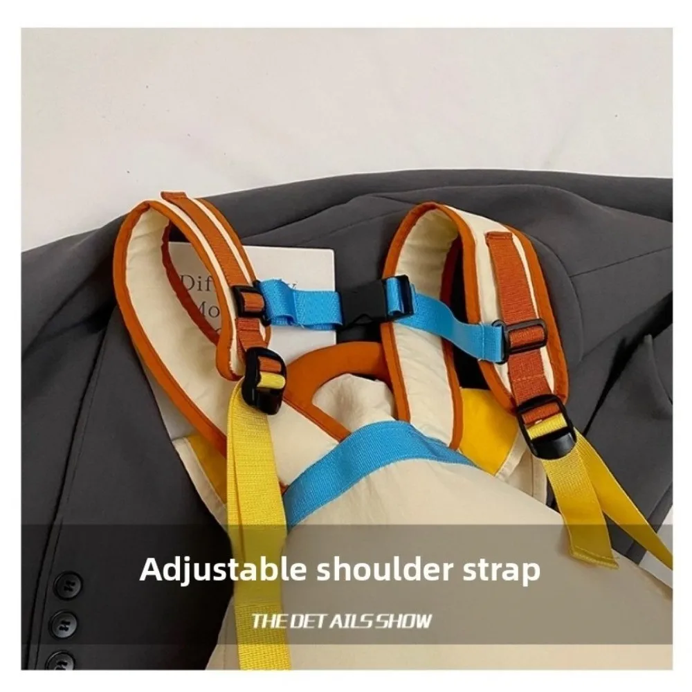 Ransel Anak Nilon Tas Sekolah Siswa Ringan Tali Serut Tas Orangtua-anak Kapasitas Besar Banyak Saku Tas Buku Daypack